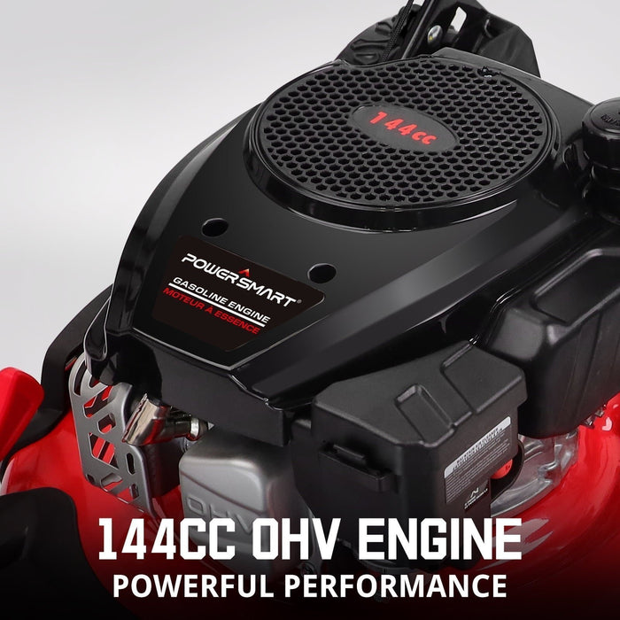 PowerSmart 21 in. Gas Push Lawn Mower, 144cc 2-in-1 Side Discharge
