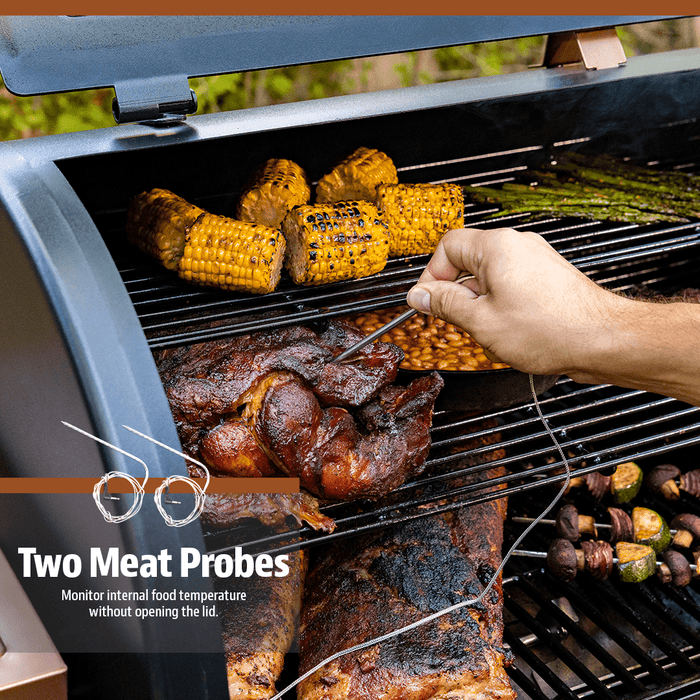 Pit Boss Pellet Smoker, Savannah 1500 Square Inch Wood Fired Pellet Grill, Onyx Series