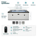 Wave Garda | 4-Person Eco Foam Hot Tub | Integrated Heater | Charcoal Black