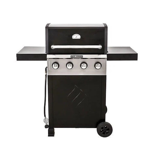 Even Embers 4-Burner Propane Gas Grill, 40,000 BTU, Silver/Black