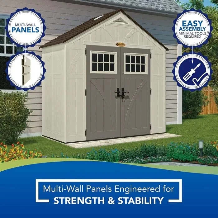 Suncast BMS8400D “4 x 8” Tremont Storage Shed