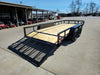 6’4″ x 16 Utility Trailer Double Axle Dovetail With Gate Powder Coated (2) 3500lb Axles