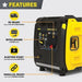 New!Champion Power Equipment 5500Watt Wireless Remote Start RV Ready Portable Inverter Generator with Quiet Technology & CO Shield
