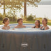 Wave Atlantic 6 Person Round Inflatable Hot Tub, Navy