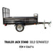 DK2 5-ft x 7-ft Steel Utility Trailer with Ramp Gate ( 1639-lb Capacity ) 2491711