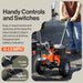SuperHandy 2800-lb Capacity 3-Wheel Orange Steel Dolly GUO041