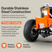 SuperHandy 2800-lb Capacity 3-Wheel Orange Steel Dolly GUO041