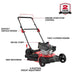 PowerSmart 21 in. Gas Push Lawn Mower, 144cc 2-in-1 Side Discharge
