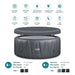 Wave Atlantic 6 Person Round Inflatable Hot Tub, Navy