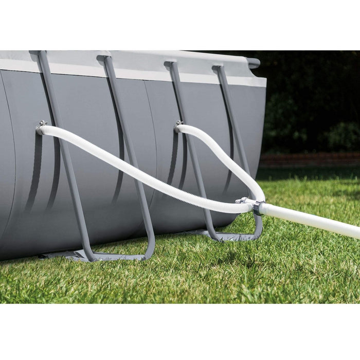 Intex 24ft x 12ft x 52in Ultra XTR Frame Rectangular Swimming Pool Set with Sand Filter Pump, Ladder, Ground Cloth, Cover and Robot Vacuum