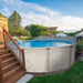 Aquarian 21ft x 52in Round Steel-Frame Above Ground Swimming Pool – Phoenix Series, DIY Outdoor Backyard Pool