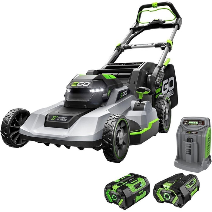 EGO Power+ 21 Inch Self-Propelled Mower Touch Drive With Charger, 4.0Ah And 6.0Ah Batteries