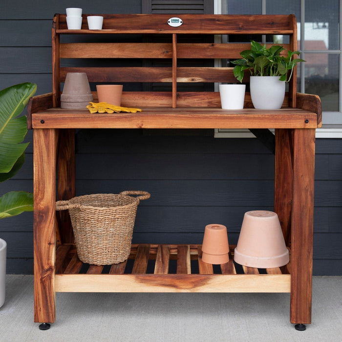Potting Table/Bench/Serving Bar – Acacia Wood