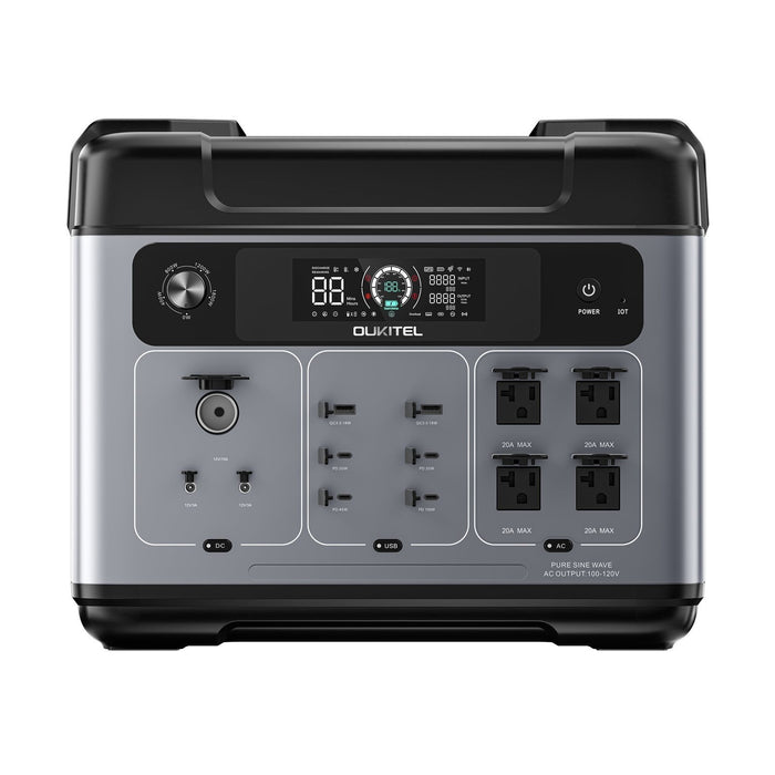 OUKITEL P2001 Plus Portable Power Station 2400W/2048Wh