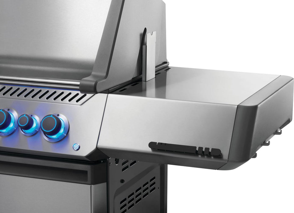Napoleon Phantom Prestige 500 Gas Grill with Infrared Rear Burner, Infrared Side Burner, & Rotisserie Kit - Stainless Steel