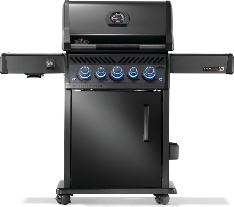 Napoleon Phantom Rogue® PRO-S 425 Grill with Infrared Side and Rear Burners, Freestanding Gas Grill with Infrared Rear & Side Burners - Matte Black