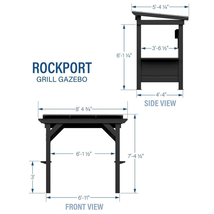 Rockport Steel Grill Gazebo