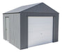 Sojag 12×10 Everest Steel Storage Garage Kit – Charcoal