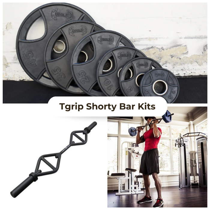 TGrip Shorty Bar Training Kits – Multi Grip – Functional Training – Football – Swiss – Neutral