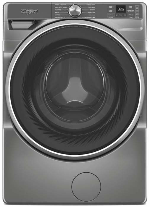 Whirlpool WFW6720RR, 27-Inch, 5.0 cu. ft. Smart Front Load Washer, FreshFlow Vent System, Silver