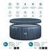 Wave Atlantic 4-Person Round inflatable Hot Tub with integrated Heater and Aquajet Massage System