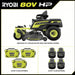80V Max HP Lithium 54″ Brushless Electric Zero Turn Lawn Mower
