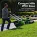Greenworks 60V 21″ Self Propelled Lawn Mower with (1) 8.0 Ah Battery & Rapid Charger 2546402