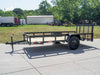 5×12 Powder Coated Dovetail Utility Trailer 3500lb Axle