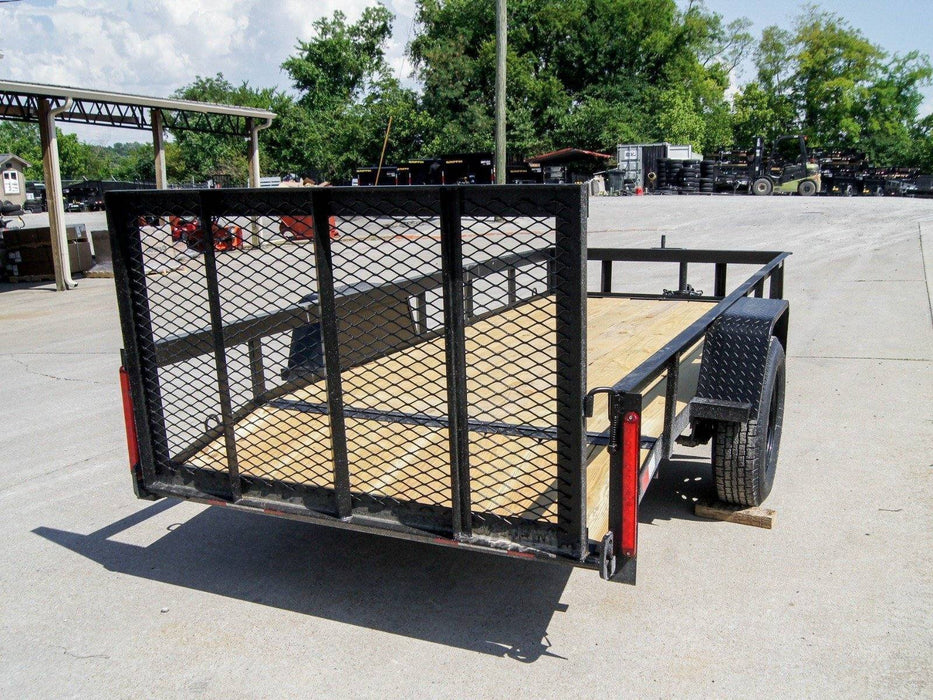 5×12 Powder Coated Dovetail Utility Trailer 3500lb Axle