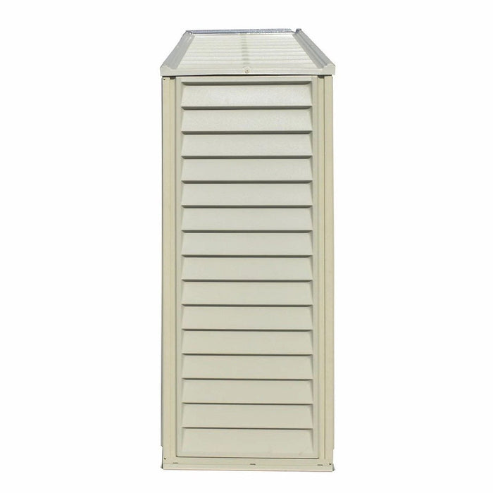 DuraMax 10.5ft x 2.75ft SidePro Vinyl Shed with Foundation Kit