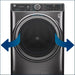 GE – 4.8 CuFt High-Efficiency Stackable Smart Front Load Washer w/UltraFresh Vent System & Microban Antimicrobial Technology – White on white