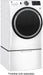 GE – 4.8 CuFt High-Efficiency Stackable Smart Front Load Washer w/UltraFresh Vent System & Microban Antimicrobial Technology – White on white