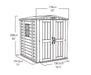 Keter factor 6×6 shed 1.78m x 1.95m
