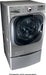 LG – 5.2 Cu. Ft. High Efficiency Front-Load Washer with Steam and TurboWash Technology – Graphite steel