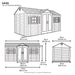 Lifetime Garden Shed – 15 ft. x 8 ft.
