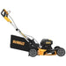 21 in. 20-Volt Cordless Electric Manual Walk Behind Self Propelled Mower with Two 12 Ah Flexvolt Batteries and Charger