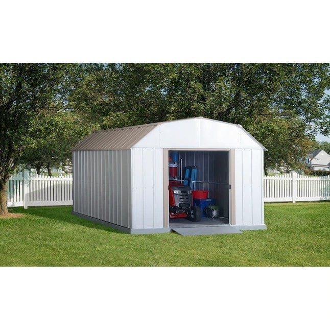 Arrow 10 ft x 14 ft Lexington Galvanized Steel Storage Shed