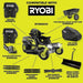 RYOBI 80V HP Brushless 42 in. Battery Electric Cordless Zero Turn Riding Mower Batteries and Charger 80V Batteries 40V