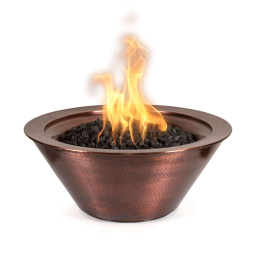Cazo Hammered Copper Fire Bowl- OPT-101-24NWF - CozeeFlames.com