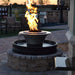 60" Round Olympian Fire & Water Fountain - Copper - 360 Spill - CozeeFlames.com