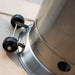 48,000 BTU Propane Patio Heater w/Wheels Stainless Steel - CozeeFlames.com