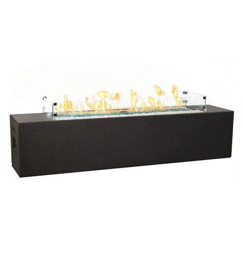 American Fyre Designs- Low Milan Linear Fire Table-  216-xx-11-M8xC - CozeeFlames.com