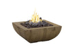 American Fyre Designs- Reclaimed Wood Bordeaux Square Fire Bowl- 430-FO-FO-M6xC - CozeeFlames.com