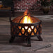 23.62'' H x 26.18'' W Steel Wood Burning Outdoor Fire Pit - CozeeFlames.com