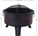 26'' Fire Pit Wood Burning Fire Pit For Outdoor - CozeeFlames.com