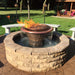 60" Round Olympian Fire & Water Fountain - Copper - 360 Spill - CozeeFlames.com
