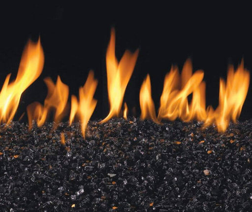 American Fyre Designs- Black Fire Glass- GL-5-B - CozeeFlames.com