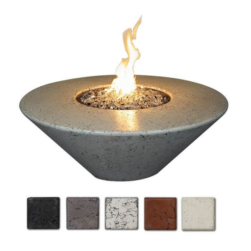 Grand Canyon- Olympus Round Firepit Table- ORECFT-444418 - CozeeFlames.com