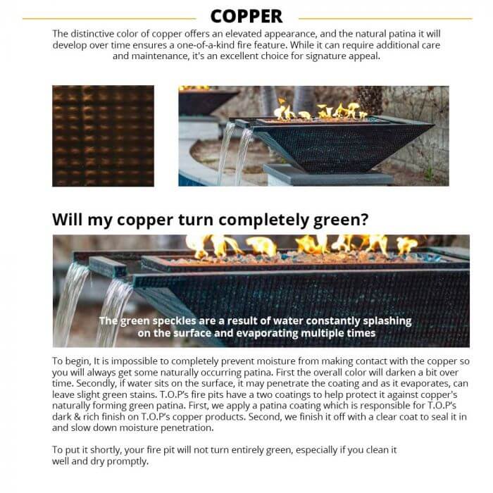 27" Sedona Hammered Copper Fire Bowl- OPT-27RCPRFO - CozeeFlames.com